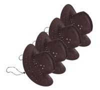LRXIYODE 4 Cappello Cowboy in Accessorio Costume Western Leggero e Regolabile per Feste Compleanno Halloween