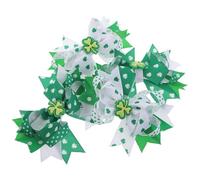 LRXIYODE 4 Fermagli per Chioma a Fiocco Trifoglio per San Patrizio Accessori Chioma Irlandesi Verdi Leggeri e Multistrato Clip Festa per Donne e Bambine per Festival e Eventi