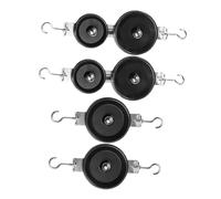 LRXIYODE 4 pezzi Pulegge per Esperimenti di Fisica Attrezzatura Didattica per Scuola Media Pulegge Singole e Doppie per Laboratorio Meccanica e Lezioni di Fisica Tecnica