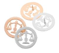 LRXIYODE 4 Pezzi Spilla Bilancia della Giustizia in Resistente Vintage Brooches per Avvocati Giudici e Studenti di Giurisprudenza Accessori da Giacca Uomo Donna con Simbolo di Equità e