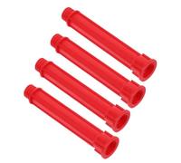 LRXIYODE 4 Pz Caulk Nozzle Applicator, Ugello Tubolare Per Colla, Tubo Di Prolunga, Plastica Rosso, Per Ristrutturazione Casa E Costruzione, Applicazione Precisa