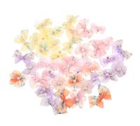LRXIYODE 40 Pezzi Fermagli per Capelli Fiocco a Farfalla per Bambina, Design Delicato, Bordi Arrotondati Morbidi, Antiscivolo, Dimensioni 6,5x4,5x0,8cm, per Mattine Impegnate