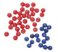 LRXIYODE 49 Palline da Bingo Colorate per Giochi Riffa Accessori Divertenti per Feste e Intrattenimento da Tavolo