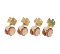 LRXIYODE 4pezzi Ruote Girevoli con Freno per Letto Rotelle Piccole Silenziose Ruote per Culla con Morsetto Adatte Lettini e Mobili in Proteggono Pavimenti