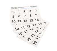 LRXIYODE 5 Fogli Adesivi per Tamburo Handpan 5 Pezzi Numeri, Etichette per Note Musicali per Esercizi di Percussioni, Marcatori di Scala per Principianti e Studenti di Musica