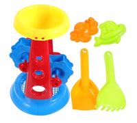 LRXIYODE 5 Giocattoli da Spiaggia in Plastica per Secchio Sabbiera e Giochi Estivi per Ragazzi e Ragazze Leggero e Sicuro per Attività all
