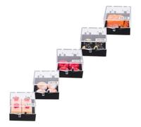 LRXIYODE 5 Pezzi Casa Bambole Modelli Plastica Realistici con Colori Vivaci Mini Torte Fatte Mano per Decorazioni e Progetti Creativi Craft