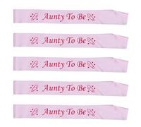 LRXIYODE 5 Pezzi Fasce di Galateo Rosa per Shower, Accessori per Festa, Fasce Eleganti per Zia, Decorazioni per Shower Party