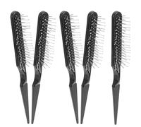 LRXIYODE 5 Pezzi Pettini Rat Tail Neri per Acconciature Professionali Pettine per Intrecci Modellare Ricci e Districare con Design Robusto e Facile da Pulire Strumento per Donna e Uomo Uso