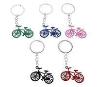 LRXIYODE 5 Pezzi Portachiavi Bicicletta in Lega Colorati Design Creativo e Resistente per Chiavi Auto Borse Ciondolo Bike Vintage per Sport Outdoor