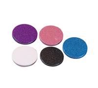 LRXIYODE 5 Pezzi Specchi Tascabili Pieghevoli Rotondi con Glitter Portatile Doppia Faccia per Specchi Viaggio Colorati per Borsa e