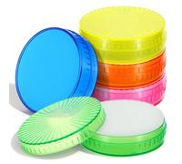 LRXIYODE 5 Pezzi Spugna per Conteggio Denaro e Documenti, Spugnetta Cilindrica in Plastica per Dita, Set da 5 Umidificanti per Ufficio e Ambiente Bancario Colore Casuale