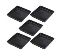 LRXIYODE 5 Pezzi Vassoio Rettangolare in Plastica per Vaso da Fiori Resistente al Calore, Pallet per Piante e Bonsai, Accessorio Raffinato per Giardino e Uso Interno