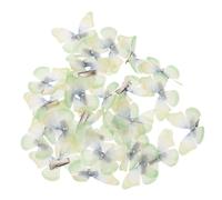 LRXIYODE 50 Pezzi Clip per capelli farfalla Testamento del matrimonio Accessori per acconciatura Light Green