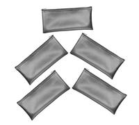 LRXIYODE 5pezzi Borsa Per Microfono in Pelle Pu Con Cerniera Custodia Portatile Per Accessori Audio Adatta Per Microfoni Wireless e Piccoli Oggetti Come Usb o Auricolari