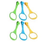 LRXIYODE 6 Anelli Tirare per Culla e Facile Installare Anelli per Esercizi Braccia e Assistenza Camminata Ragazzo Colori Giallo Blu Supporto per Piedi e Primi Passi