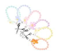 LRXIYODE 6 pezzi Cordini per Cellulare Bohemien con Perline Colorate e Cinturini Artigianali per Polso Porta Chiavi e Decorazioni per Zaino Accessori Versatili per Smartphone