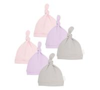 LRXIYODE 6 Pezzi Cuffietta Ragazzo Ragazza Cotone Morbido Cappello Annodato Bambina Cappellino Ospedale Senza Cuciture