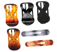 LRXIYODE 6 pezzi Fermagli per Capelli Donna in Acrilico Grandi Mollettone e Pinze Lunghe Antiscivolo Stile Francese Elegante per Ragazze e Uso Quotidiano