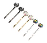 LRXIYODE 6 Pezzi Fermagli per con Zirconi Piccoli per Donne Clip Geometriche Resistenti e Leggere Accessori Decorativi per Acconciature Eleganti Oro