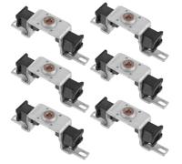 LRXIYODE 6 Pezzi Supporto per Spazzola di Carbone in Metallo Argento per Motore Ac e Motore Asciugacapelli con Struttura Rinforzata per Sostituzione Ventilatore Elettrico e Manutenzione