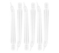 LRXIYODE 6 Pezzi Ugelli di Ricambio Compatibili in Plastica per Irrigatore Orale Installazione Facile per Pulizia Dentale Quotidiana e Uso in Viaggio per Portatori di Apparecchio