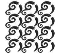 LRXIYODE 6paia Orecchini Punk Spirale in Acrilico Finti Calibri per Orecchie Coni Lumaca Tappi per Orecchie Finti Gotici per Gioielli Festival Cosplay Feste