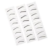 LRXIYODE 6pezzi Stencil per Sopracciglia Usa e Getta Adesivo per Sopracciglia da Donna per Trucco Carta Piccolo e Compatto Facil Usare Riporre