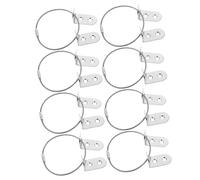 LRXIYODE 8 Pezzi Kit Fissaggi Mobili Anti-ribaltamento con Staffe Angolari e Elementi di Fissaggio Resistenti per Sicurezza e Stabilità Armadi e Scaffali