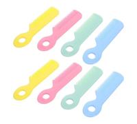 LRXIYODE 8 pezzi Pettine per Setole Punta Tonda Colorate Pettine per Ragazzo Ragazza Materiali Sicuri Adatto per Capelluto Sensibile e Cura della Crosta Lattea