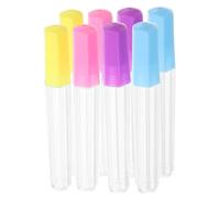 LRXIYODE 8 Pezzi Scatola Porta Aghi in Plastica Trasparente, Tubo Organizer | Aghi da Cucito e Stuzzicadenti, Chiusura Sicura, Design Portatile, Adatta a Lavori Manuali All'aperto