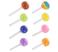LRXIYODE Accessori Fai da Te per Nail Art 3d Borchie a Forma di Caramella in Resina, 25 Pezzi per Manicure Decorativa, Kit di Patch per Unghie per Saloni di Bellezza e Uso Personale