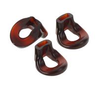LRXIYODE Accessorio Trainer per Principianti 3 Pezzi per Flauto di Bambù in Plastica Marrone, Guida per Soffiaggio Portatile e Confortevole per Dizi per Pratica Lunga
