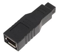 LRXIYODE Adattatore 9p a 6p, Cavo di Conversione Dati 400 a 800, Connettore Abs Nero, per Notebook e Trasferimento Dati Rapido