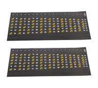 LRXIYODE Adesivi per Tastiera di Chitarra Folk ed Elettrica 2 Fogli Autoadesivi Resistenti allo Strappo e Sbiadimento Mappa Note per Principianti Accessori per Strumenti Musicali