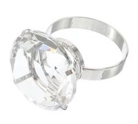 LRXIYODE Anello Simulato Grande 2 CM Trasparente in Cristallo per Decorazioni Matrimonio e Anniversario Accessorio per Anelli di Fidanzamento e Feste Forniture per Matrimoni Scintillio
