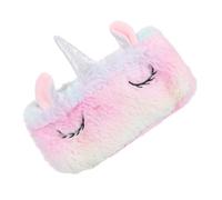 LRXIYODE Astuccio Peluche Unicorno per Multifunzione per Cancelleria Cosmetici e Monete con Cerniera Scorrevole e Resistente per Ragazze