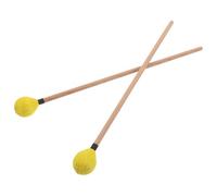 LRXIYODE Bacchette Xilofono in Legno Acero con Testa in Gialla Bacchette per Marimba e Glockenspiel Manico Antiscivolo per Percussioni Adatte Musicisti Intermedi e Prove d Ensemble