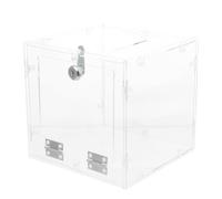 LRXIYODE Ballot Box Holder in Acrilico Trasparente con Serratura, Scatola per Biglietti e Suggerimenti per Eventi