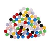 LRXIYODE Biglie Solide Colorate 12Mm Set 80 Unità per Dama Cinese e Attività Matematiche, Sfere di Ricambio per Bambini e Giochi di Corsa Palline Rotonde Multicolore