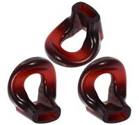 LRXIYODE Bocchino per Flauto in Resina Marrone senza Odore per Principianti, Accessorio Musicale per Sostituzione, Set da 3 Pezzi per Migliorare Soffio e Controllo dello Strumento