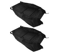 LRXIYODE Borsa Organizer per Passeggino in Oxford Nera, Set 2 Pezzi Cestino Inferiore Portaoggetti in Rete, Ampia Capacità e Compatibile Passeggini a Ombrello, per Viaggi e Uscite