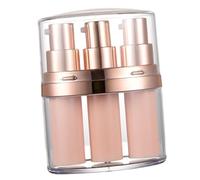 LRXIYODE Bottiglie Vuote Cosmetiche da Viaggio con Pompa Spinta da Contenitori Abs Resistenti e Riutilizzabili per Essence Lozioni e Trattamenti Viso