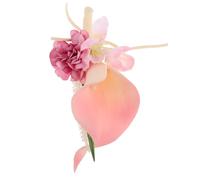 LRXIYODE Bottoniera da Uomo Fiore Artificiale di Giglio in Tessuto Rosa, Design Realistico e Facile da Fissare, Accessorio Elegante per Matrimoni, Feste e Ritorno a Casa