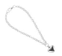 LRXIYODE Bracciale Inossidabile Per Ceneri Umane Con Ciondolo Forma Di Cuore Bracciale Memoriale Per Donne e Ragazze Per Ricordare Amati e Animali Domestici