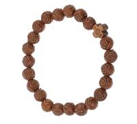 LRXIYODE Bracciale Religioso con in Legno Rosa e Unisex Charm Leggero e Indossare Accessorio Versatile per