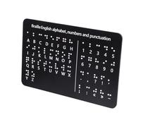 LRXIYODE Braille a Composito in Pannello Alluminio Punteggiatura Numeri e Lavagna con Puntini Rialzati Strumento Educativo per Principianti per Ragazzo Ragazza Non Vedenti Scuola