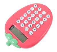 LRXIYODE Calcolatrice Portatile per Calcoli Rapidi Solare Rossa in ABS Leggera per Uffici e Scuole