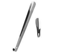 LRXIYODE Calzascarpe 2 Pezzi Calzascarpe Portatile Manico lungo Inseritore Scarpe per Anziani Adulti Uomo Donna Gancio Dritto e Curvo