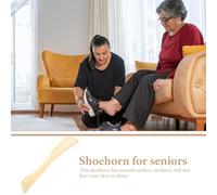 LRXIYODE Calzascarpe Plastica Trasparente Giallo Calzante Portatile con Manico Ergonomico per Adulti ed Anziani Aiuto Pratico per Indossare Scarpe e Stivali senza Fatica